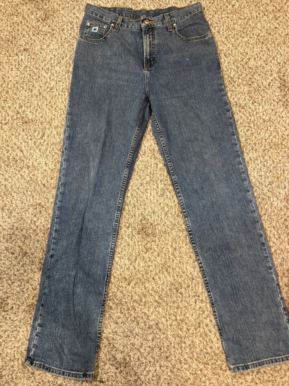 Rockies Women's Dark Blue Straight-Leg Jeans size 11-R